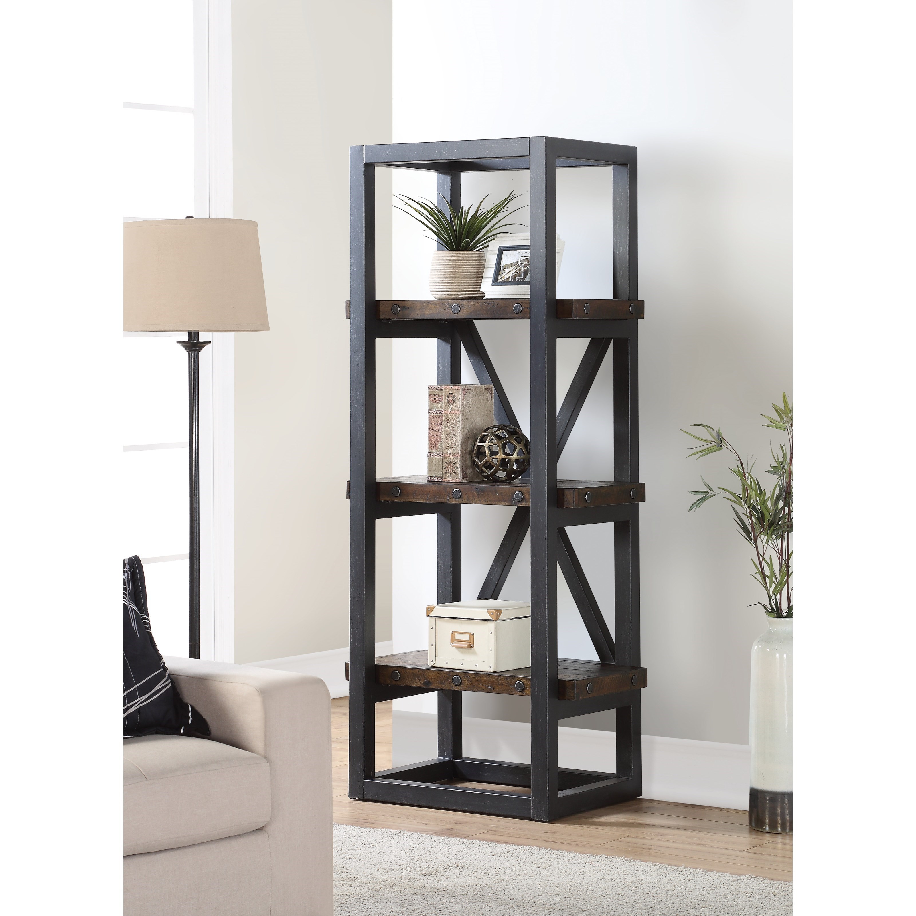 Wynwood, A Flexsteel Company Carpenter Industrial Side Pier/Bookcase
